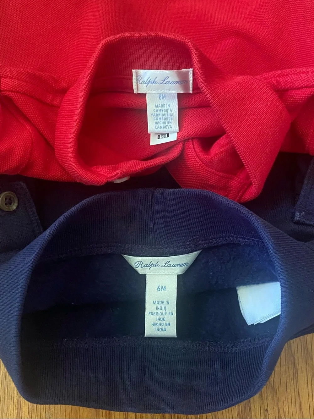 Ralph Lauren Red Polo With Cargo Jogger Pants Baby Boy Set
